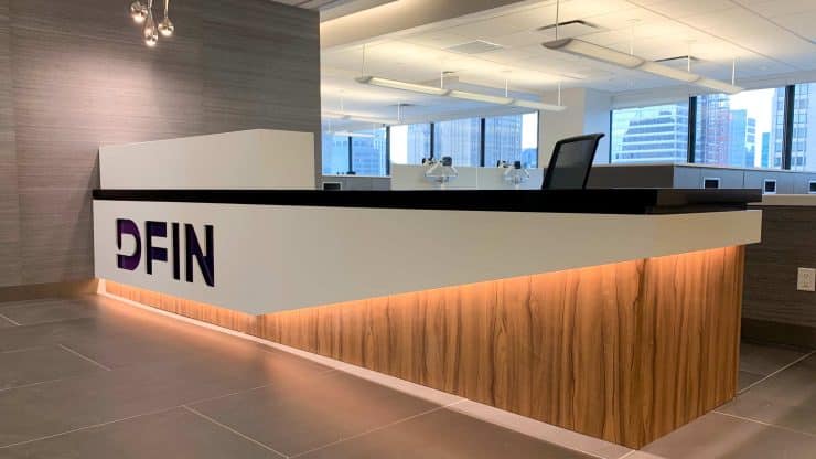 Reeption Area DFIN VMI/Industries/Corporate